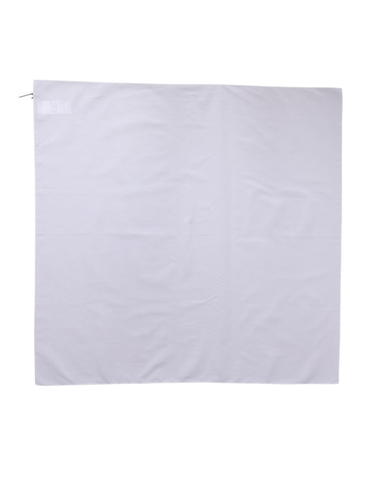 Dolce & Gabbana White Cotton Wrap Square Shawl Stole 71cm x 70cm  Scarf