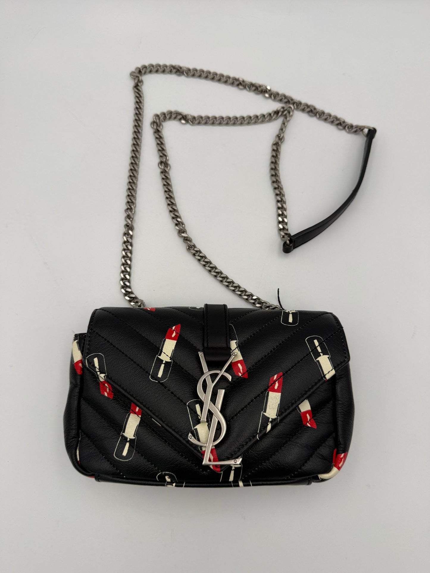 Saint Laurent SAINT LAURENT MINI COLLEGE Lip Stick Handbag