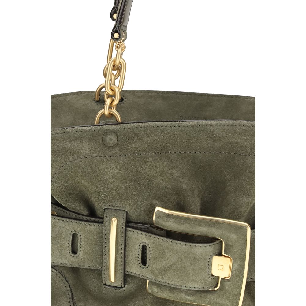 Balmain Bicolor Calf Leather Bos Taurus Handbag