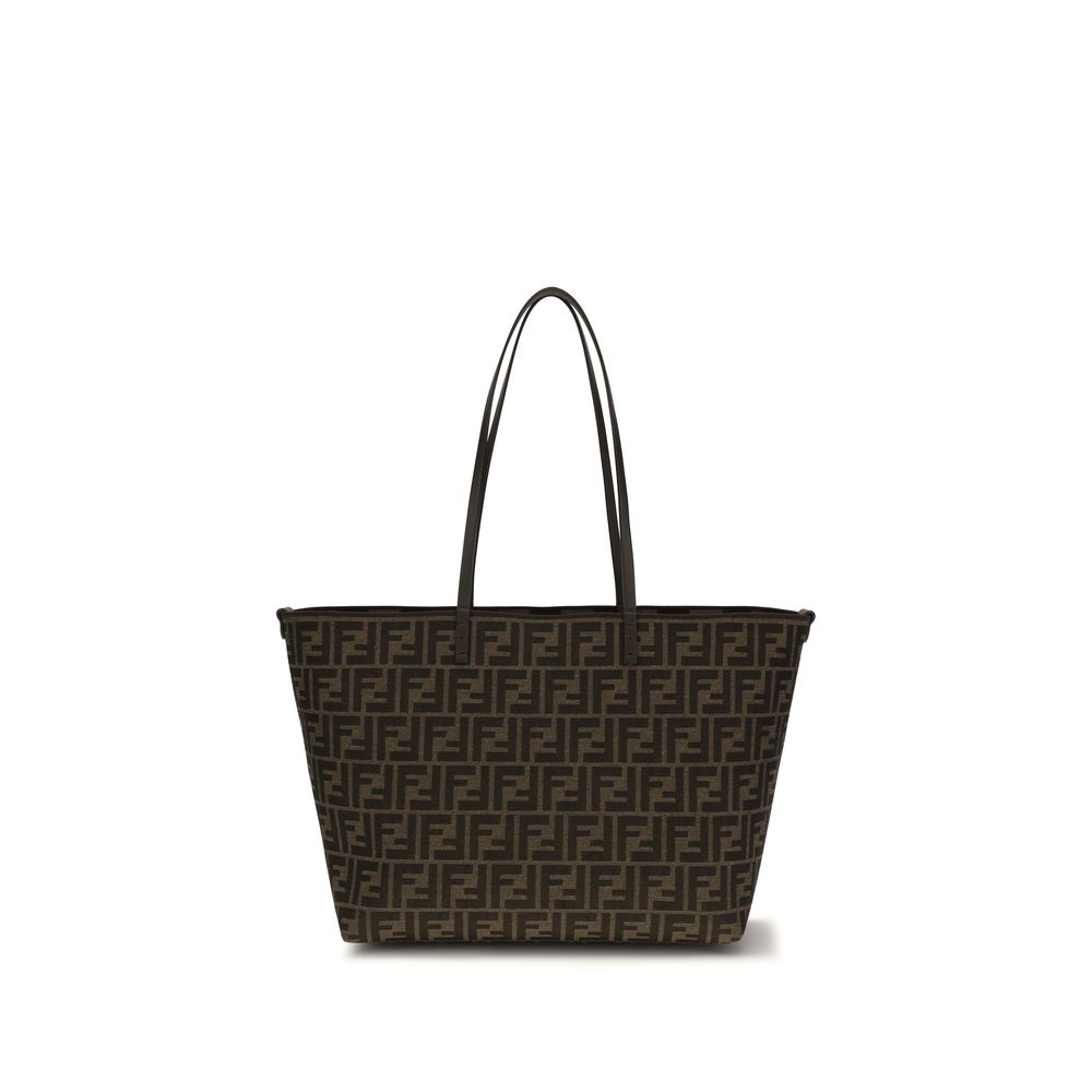 Fendi Brown Fabric Shoulder Bag