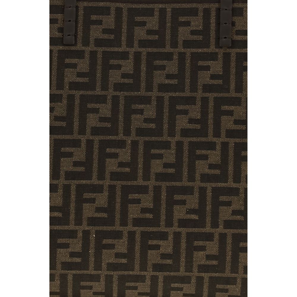 Fendi Brown Fabric Shoulder Bag