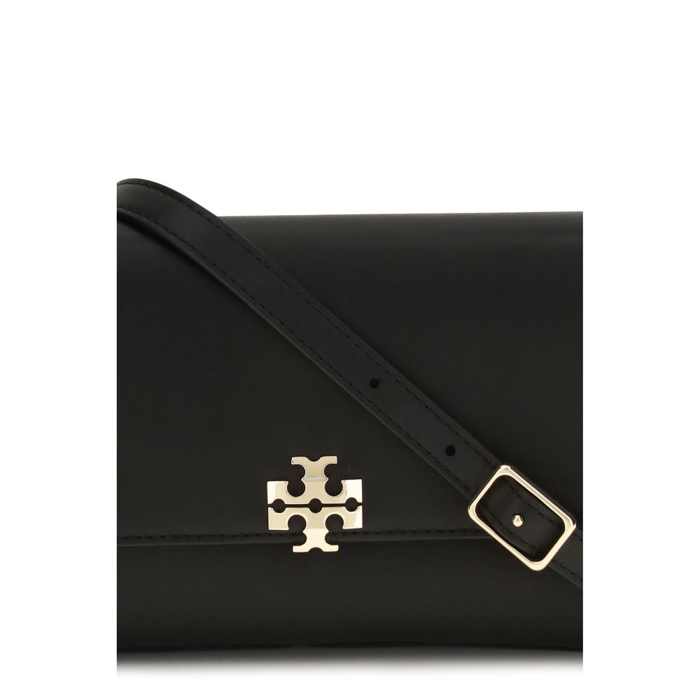 Tory Burch Black Calf Leather Bos Taurus Shoulder Bag