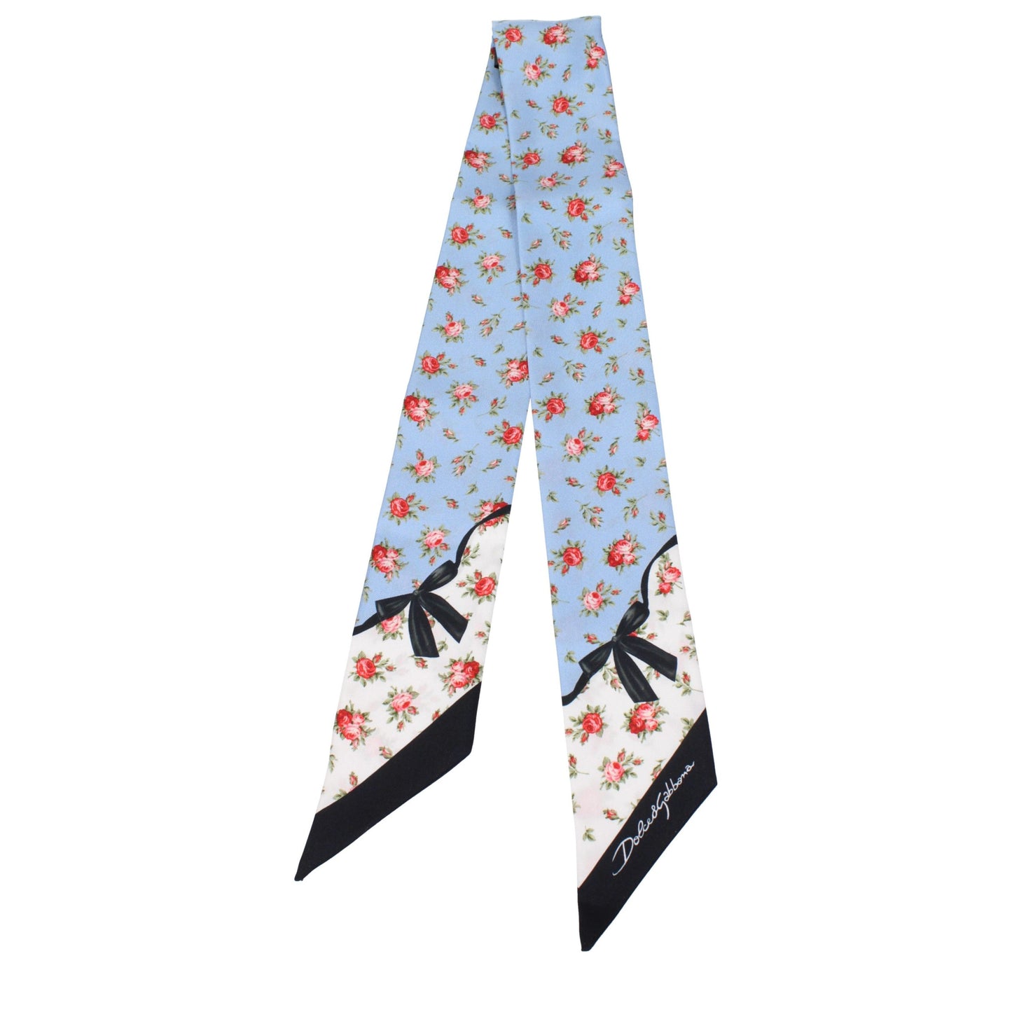 Dolce & Gabbana Light Blue Silk Foulard