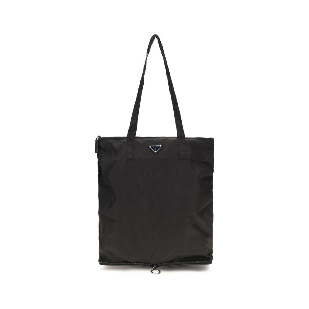Prada Black Calf Leather Bos Taurus Shoulder Bag