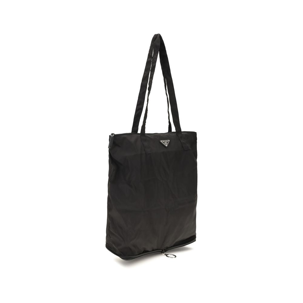 Prada Black Calf Leather Bos Taurus Shoulder Bag