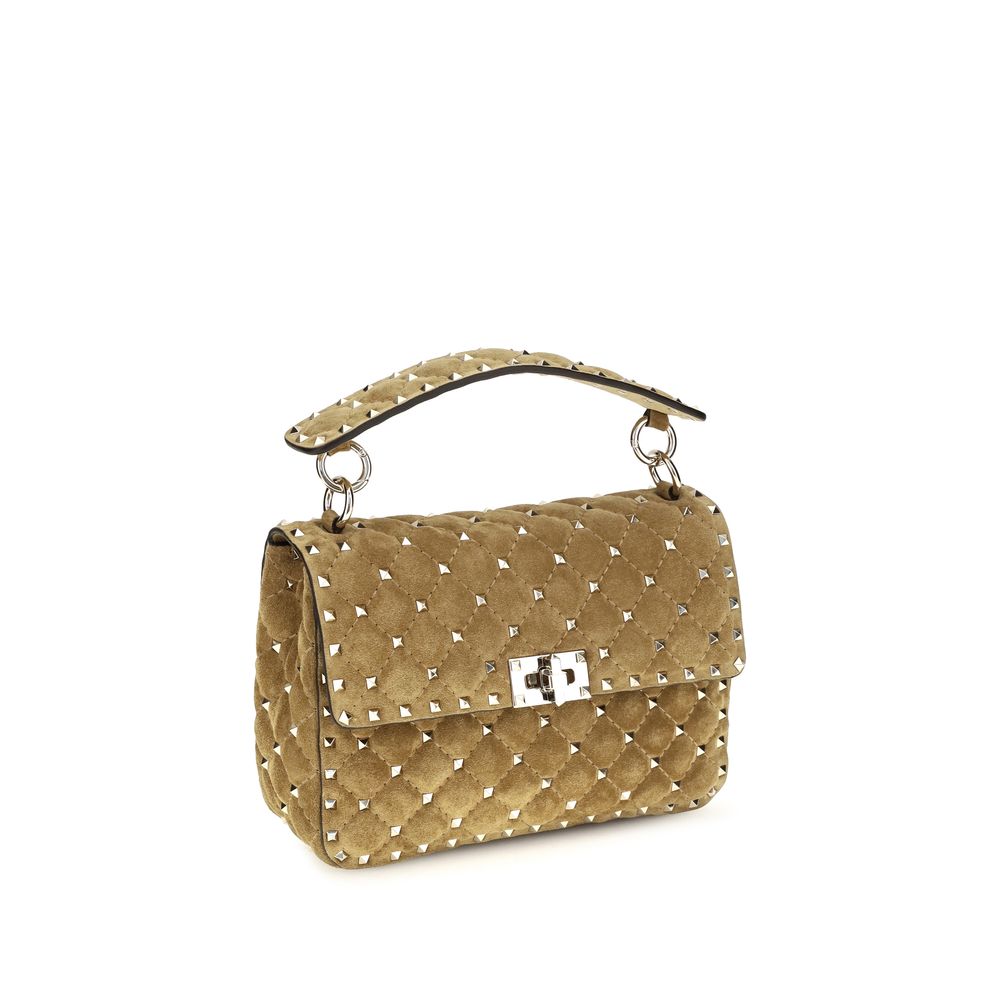 Valentino Garavani Beige Calf Leather Bos Taurus Shoulder Bag
