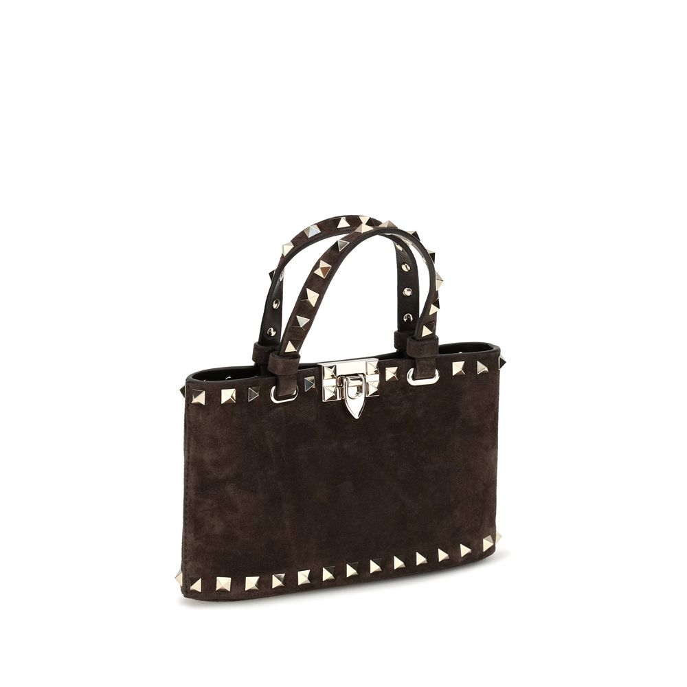 Valentino Garavani Brown Calf Leather Bos Taurus Handbag