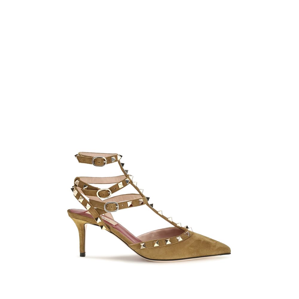 Valentino Garavani Beige Goatskin High Heel Pumps