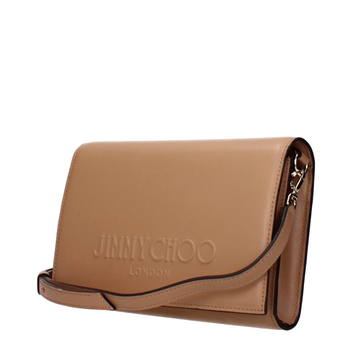 Jimmy Choo Brown Leather Clutch Bag