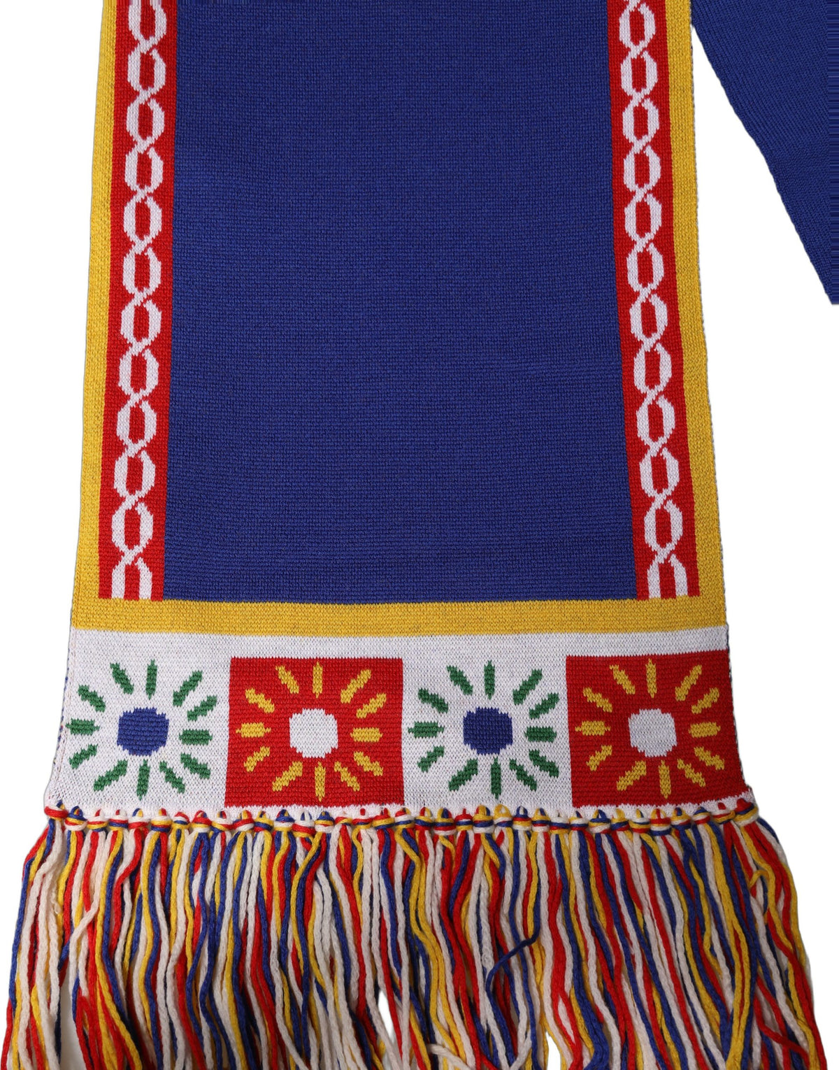 Dolce & Gabbana Black D&G Queen Cashmere Knitted Shawl Scarf