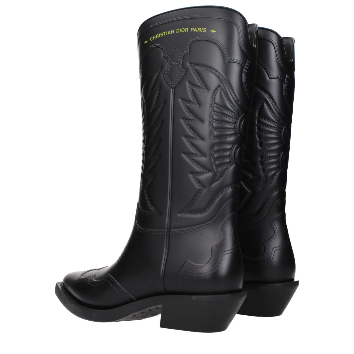 Christian Dior Black Cotton Boots