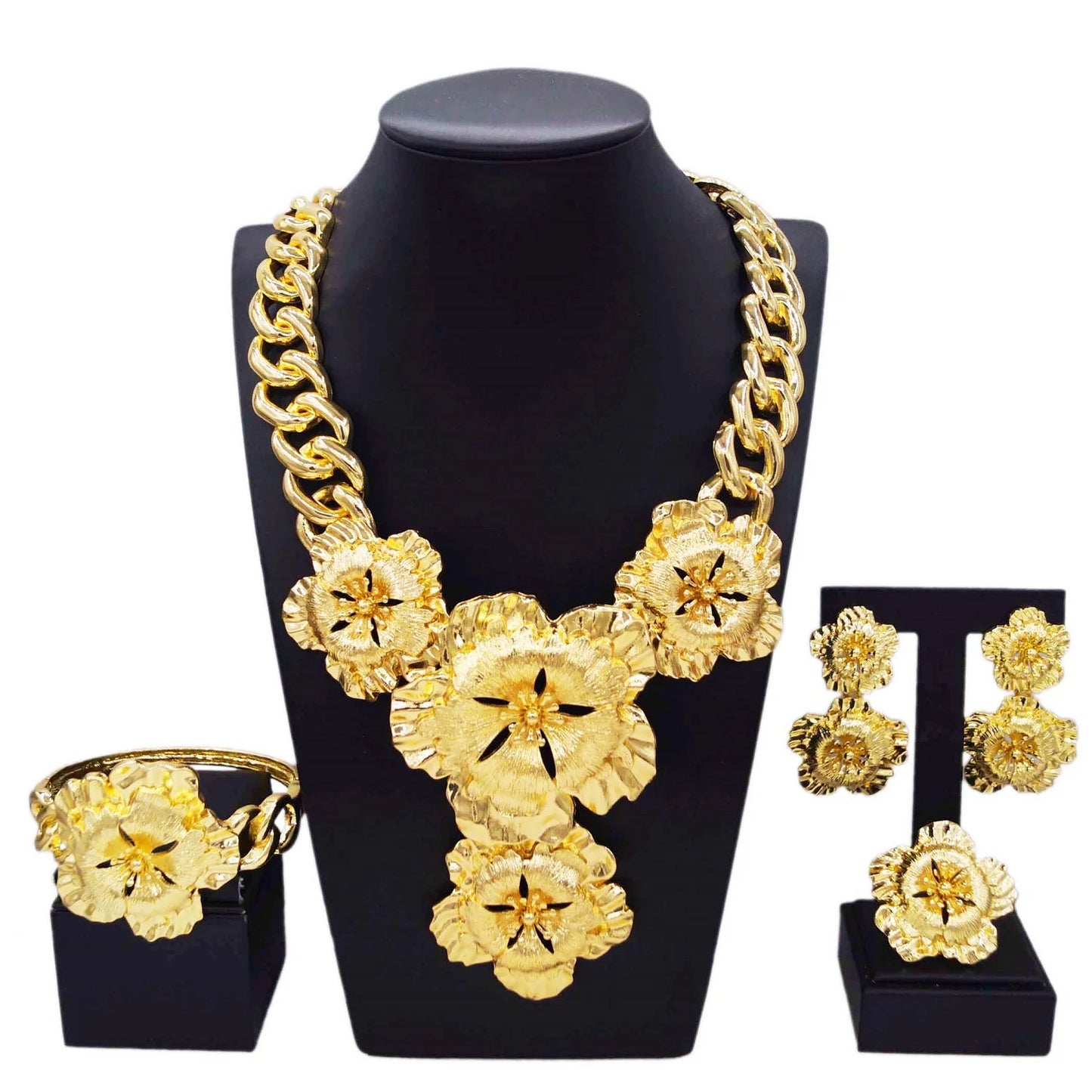 Gold Flower Pendant