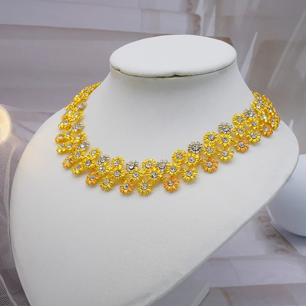 Royal African Bridal Collection — 4-Piece Gold Jewelry Set