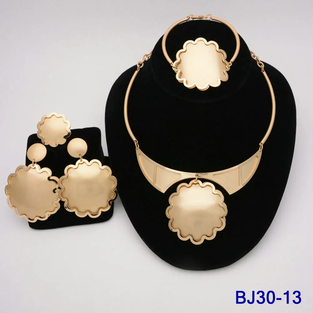 The Italia Set — Bridal Necklace, Earrings, Ring & Bracelet for Women