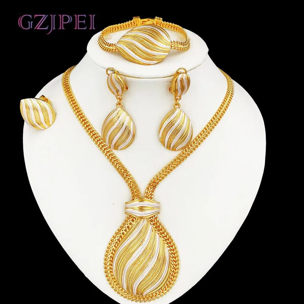 Two-Tone Luxury Jewelry Set