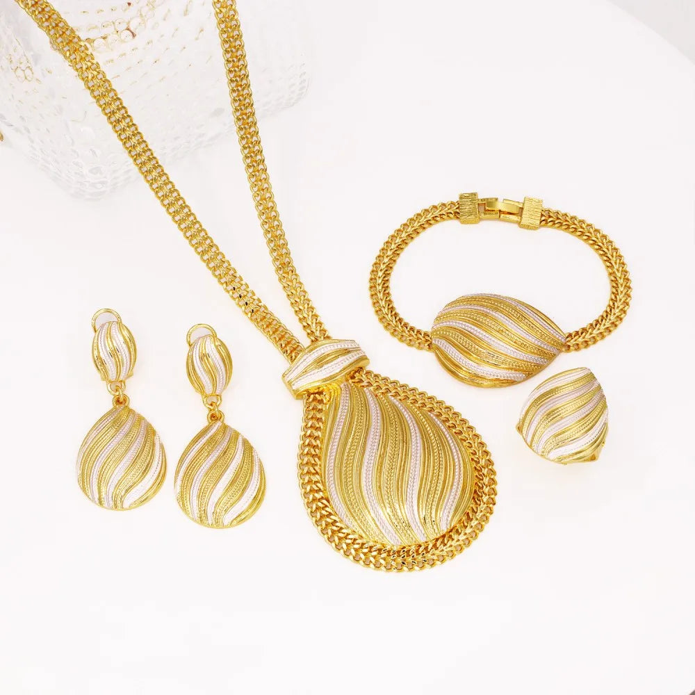 Two-Tone Luxury Jewelry Set