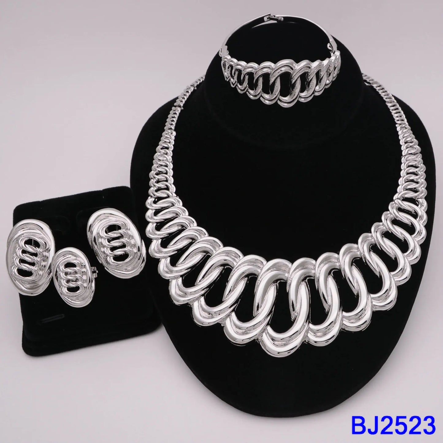 The Italia Set — Bridal Necklace, Earrings, Ring & Bracelet for Women